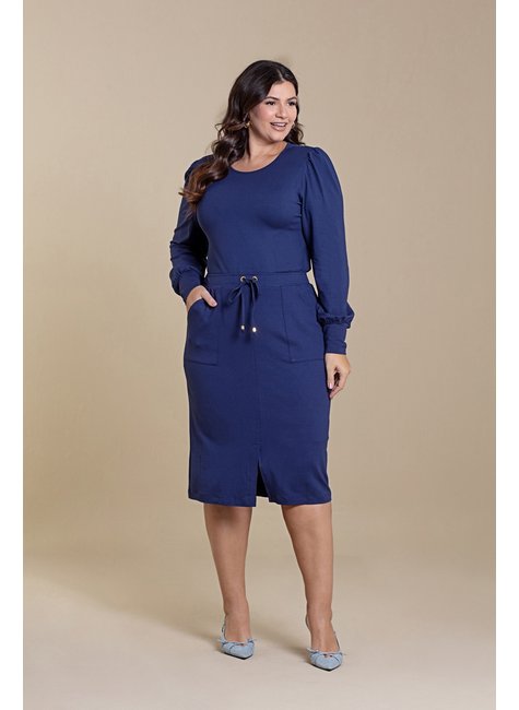 Conjunto Plus Size De Moletinho Com Blusa Manga Longa Hadaza