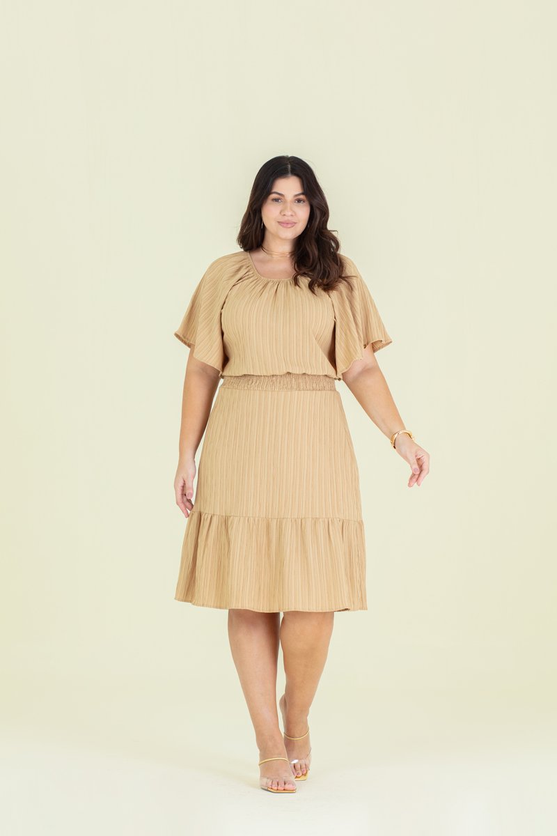 Vestido Plus Size De Versalhes Stretch Com Lastex Hadaza